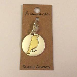 Amanda Blue Heart Felt Emotions Rejoice charm NWT